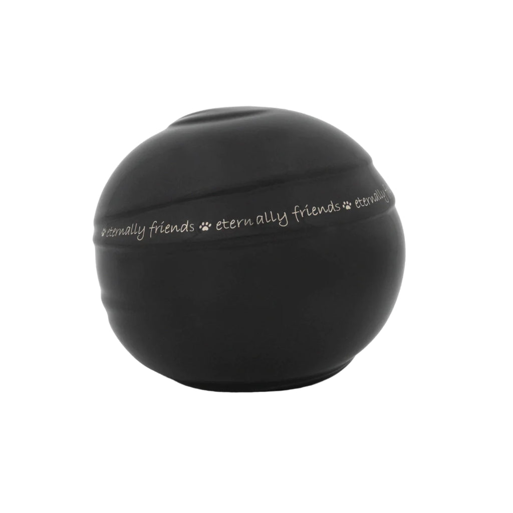 Porzellan Spherical urn with platinum