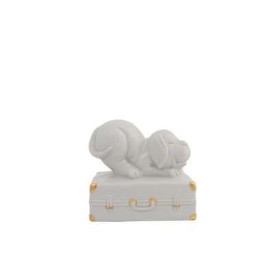 Porzellan dog suitcase