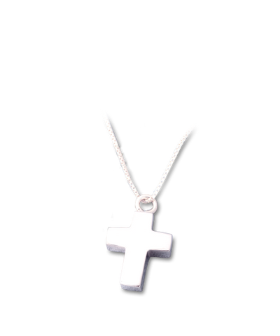 Am-Urn-Let, Kreuz, Sterlingsilber (vergoldet) in Samtdose