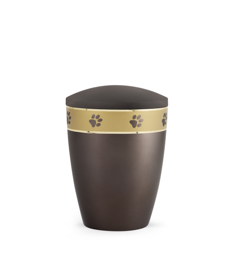 Edition legance, perlmutt chocolat, umlaufendes Pfotenband gold