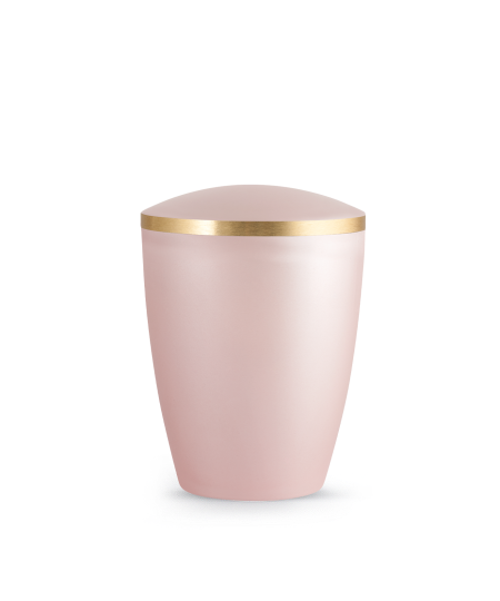 Edition Elegance, perlmutt rosé, Goldband gebürstet