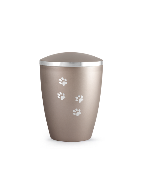 Edition Elegance, perlmutt fumé, Pfotenmotiv silber glänzend