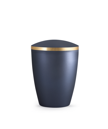 Edition Elegance, perlmutt mitternachtsblau, Goldband gebürstet