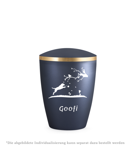 Edition Elegance, perlmutt mitternachtsblau, Goldband gebürstet