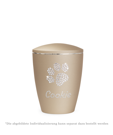 Edition Elegance, velvet champagner, Kristall-Pfote