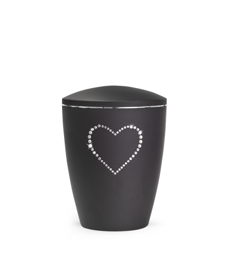 Edition Elegance, velvet schwarz, Kristall-Herz