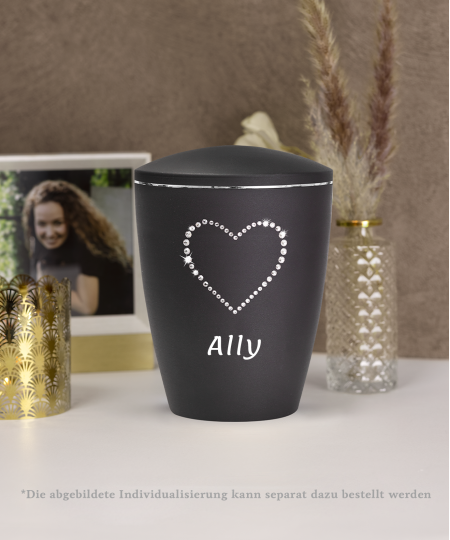 Edition Elegance, velvet schwarz, Kristall-Herz