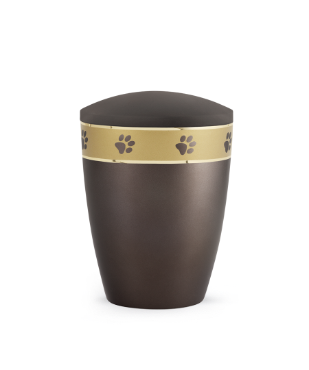 Edition legance, perlmutt chocolat, umlaufendes Pfotenband gold