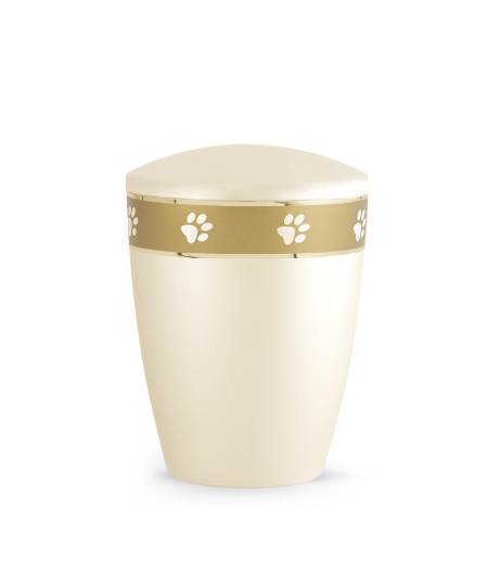 Edition Elegance, perlmutt champagner, umlaufendes Pfotenband gold