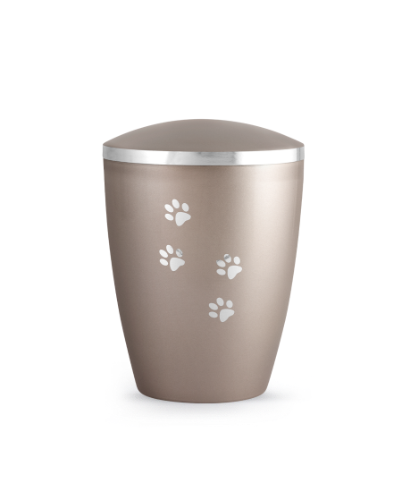 Edition Elegance, perlmutt fumé, Pfotenmotiv silber glänzend