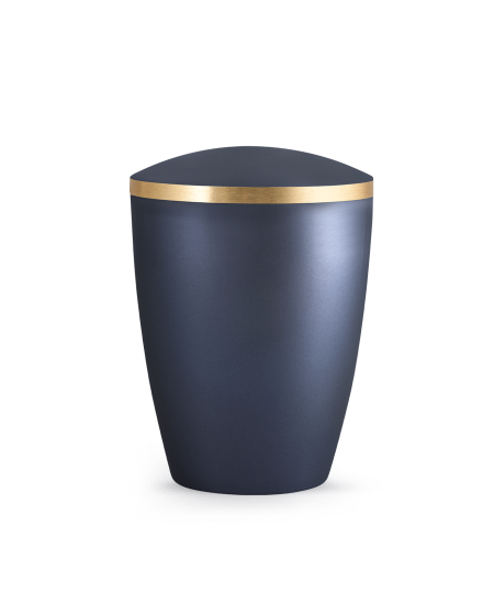 Edition Elegance, perlmutt mitternachtsblau, Goldband gebürstet