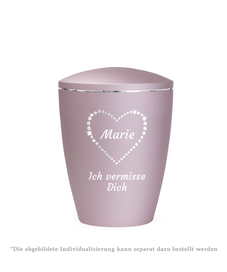 Edition Elegance, velvet rosé, Kristall-Herz