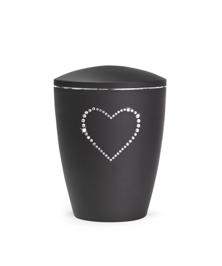 Edition Elegance, velvet schwarz, Kristall-Herz