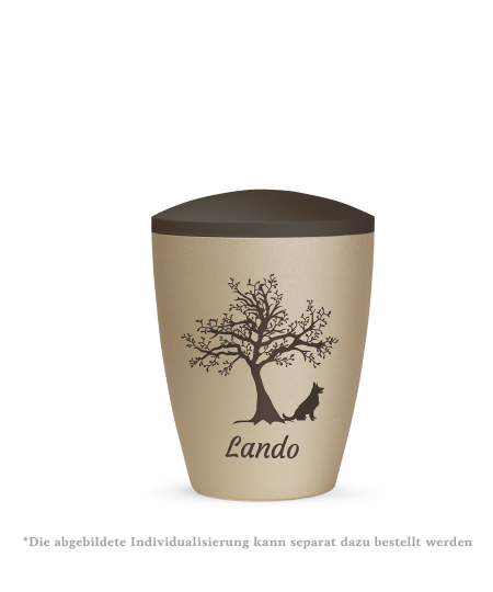 Edition Natura, zweifarbig, Tiermotiv braun, gedruckt, inkl. Erlensamen