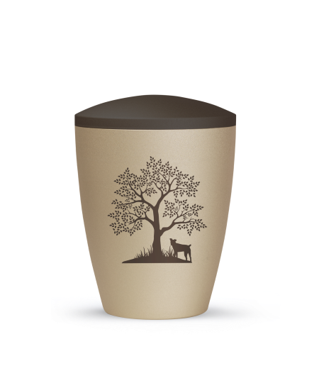 Edition Natura, zweifarbig, Tiermotiv braun, gedruck, inkl. Erlensamen