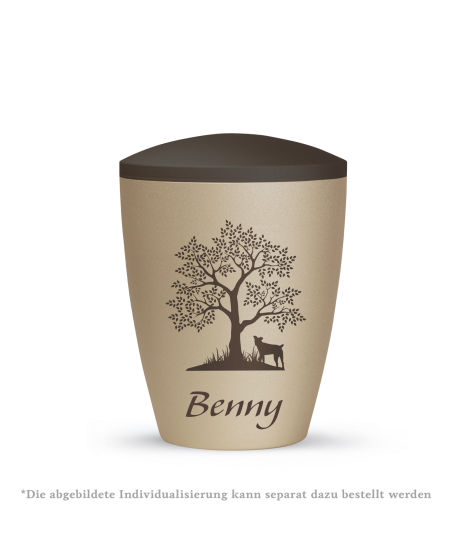 Edition Natura, zweifarbig, Tiermotiv braun, gedruck, inkl. Erlensamen