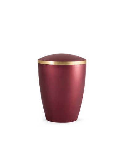 Edition Elegance, perlmutt weinrot, Goldband gebürstet