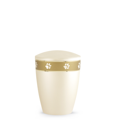 Edition Elegance, perlmutt champagner, umlaufendes Pfotenband gold