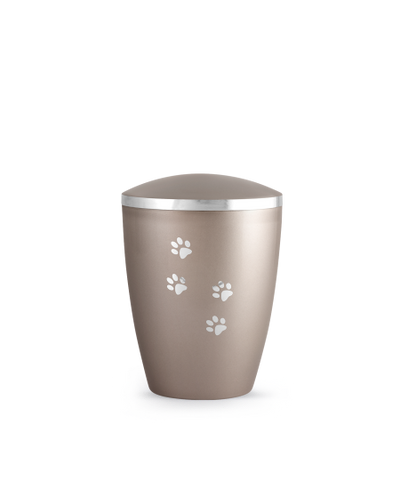 Edition Elegance, perlmutt fumé, Pfotenmotiv silber glänzend