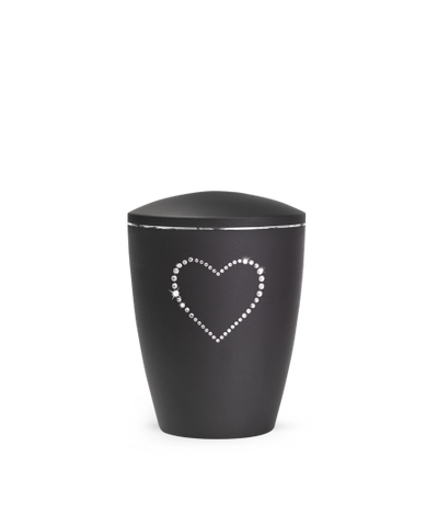 Edition Elegance, velvet schwarz, Kristall-Herz