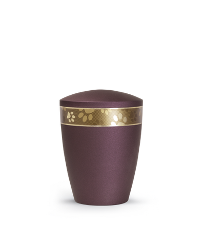 Edition Patas de oro, velvet berry, umlaufendes, goldenes Pfotenmotiv