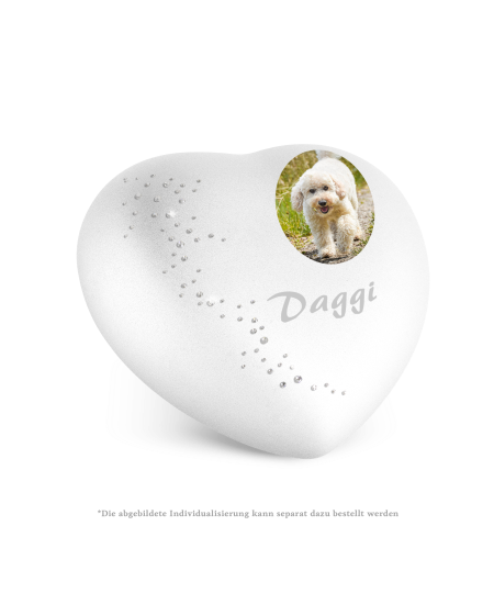 Edition Herz, velvet weiss, Kristall-Schweif