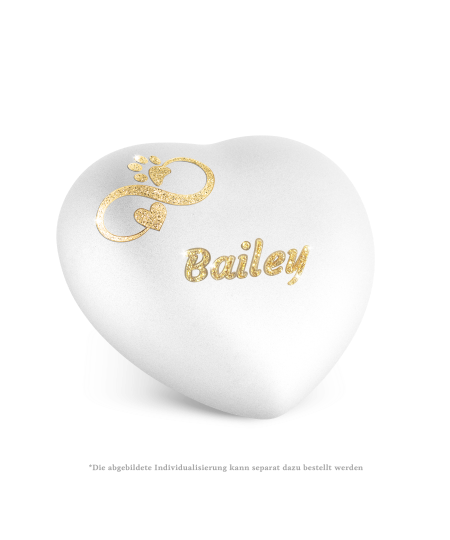 Edition Herz, velvet weiss, Sparkling Star Infinity Herz/ Pfote gold