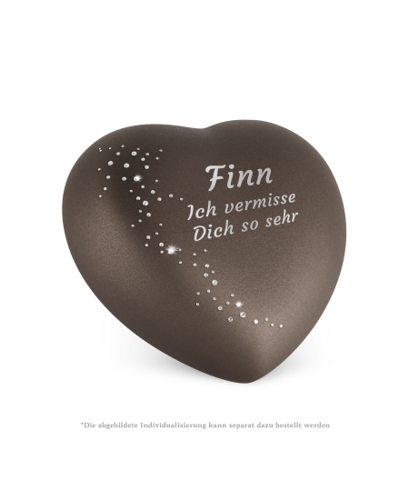 Edition Herz, velvet siena, Kristall-Schweif