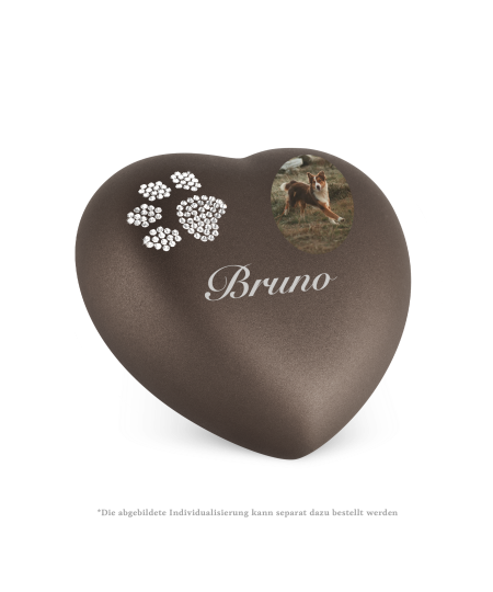 Edition Herz, velvet siena, Kristall-Pfoten