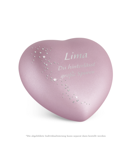 Edition Herz, velvet rosé, Kristall-Schweif