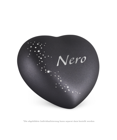 Edition Herz, velvet schwarz, Kristall-Schweif