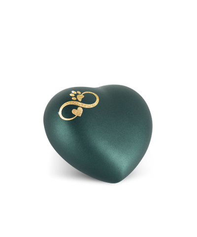 Edition Herz, velvet petrol, Sparkling Star Infinity herz/ Pfote gold