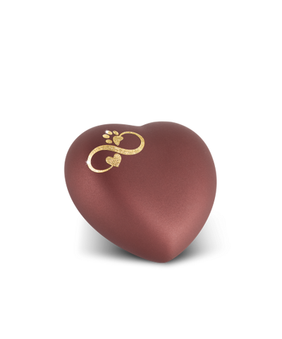 Edition Herz, velvet rubin, Sparkling Star Infinity Herz/ Pfote gold