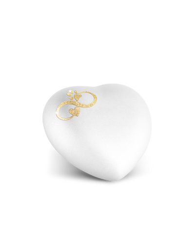 Edition Herz, velvet weiss, Sparkling Star Infinity Herz/ Pfote gold