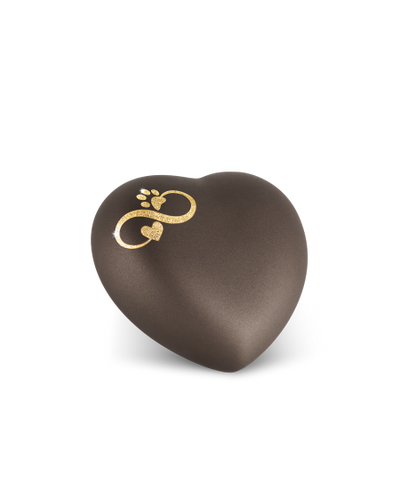 Edition Herz, velvet siena, Sparkling Star Infinity Herz/ Pfote gold