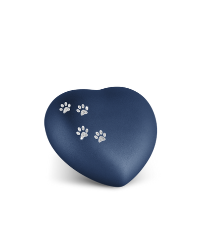 Edition Herz, velvet navy, Sparkling Star Pfötchen silber