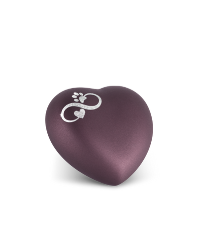 Edition Herz, velvet berry, Sparkling Star Infinity Herz/ Pfote silber
