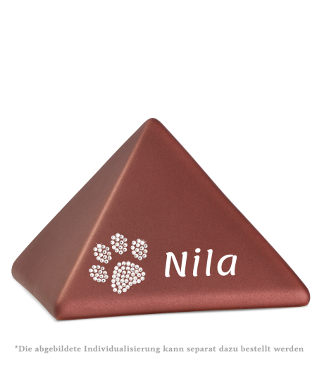 Edition Pyramide, velvet rubin, Kristall-Pfote