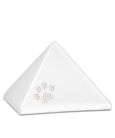 Edition Pyramide, velvet wiess, Kristall-Pfote