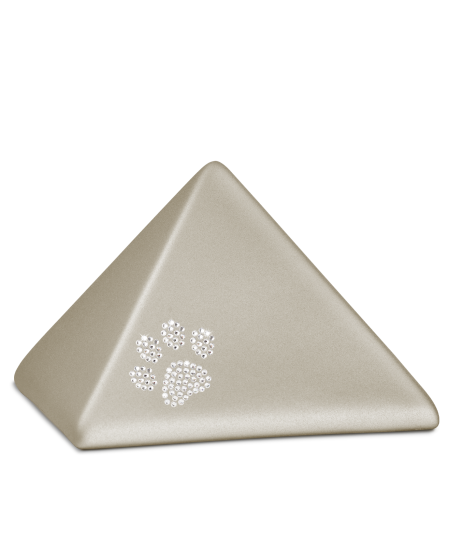 Edition Pyramide, velvet champagner, Kristall-Pfote