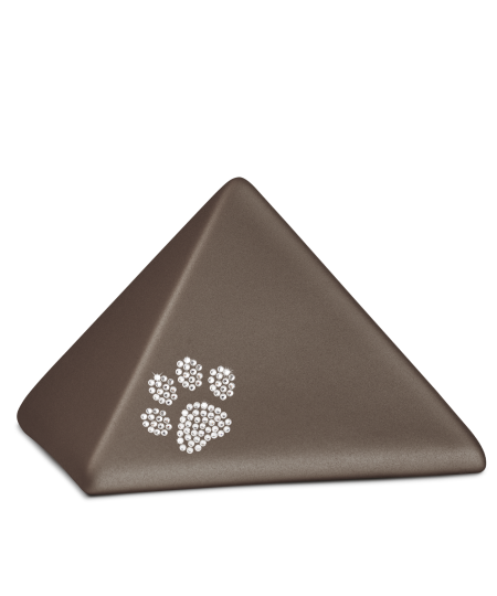 Edition Pyramide, velvet siena, Kristall-Pfote
