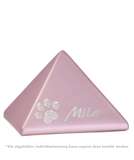 Edition Pyramide, velvet rosé, Kristall-Pfote