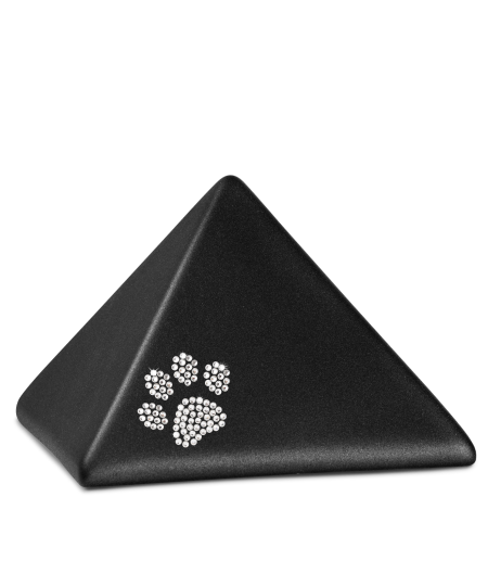 Edition Pyramide, velvet schwarz, Kristall-Pfote