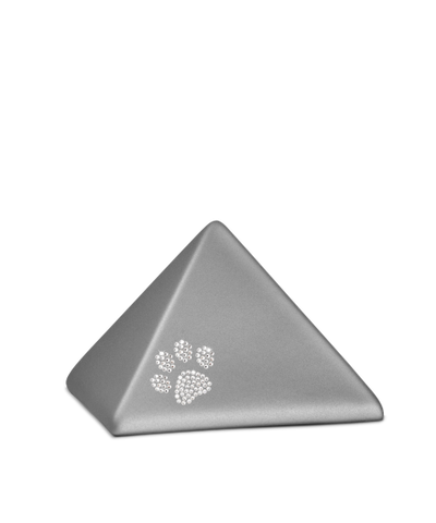 Edition Pyramide, velvet steingrau, Kristall-Pfote