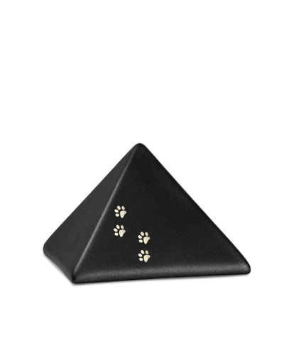 Edition Pyramide, velvet schwarz, vier Pfötchen gold glänzend