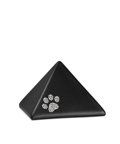 Edition Pyramide, velvet schwarz, Kristall-Pfote