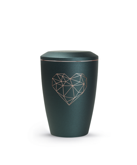 Edition Karat, velvet petrol, geometrisches Herz