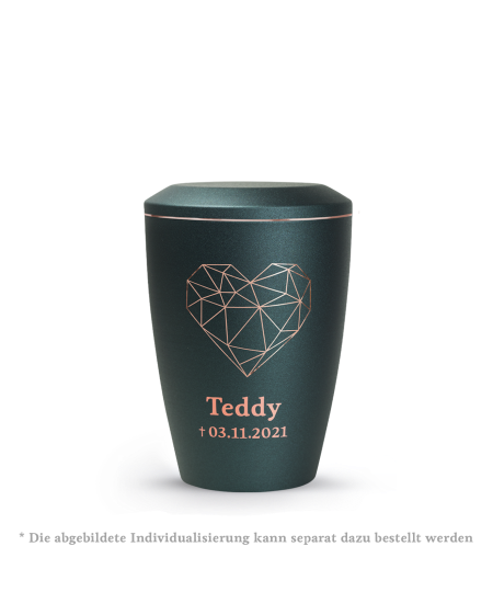 Edition Karat, velvet petrol, geometrisches Herz