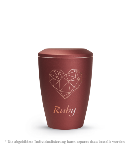 Edition Karat, velvet rubin, geometrisches Herz