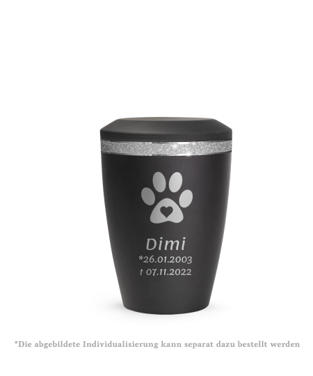 Edition Glamour, velvet schwarz, Sparkling Glamour Band silber